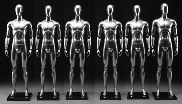 Mannequin homme en acier : allier style et robustesse pour vos vitrines